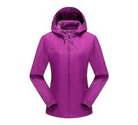 GULASISI Women's Mountain Waterproof Ski Snow Jacket Winter Thermal Warm Windproof Rain Jacket Outdoor Athletic Tracksuit Coat/UK Size/Ladies Winter Clothes Purple