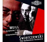 GULBENKIAN ORCHESTRA - WEILL SYMPHONIES 1 2 - CD - J3z