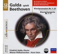 GULDA PLAYS BEETHOVEN: COMPLETE 32 PIANO SONATAS (1968) & 5 PIANO CONCERTOS (WIENER PHIHARMONIKER, HORST STEIN, 1973) - 12 CD BOX SET / DECCA