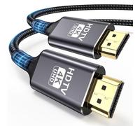 Gulemfy 4K HDMI Cable 2 Metres, HDMI 2.0 Cable 4K @ 60Hz 18Gbps with Ethernet/Audio Return Channel, Support 4K 3D HDR UHD 2160p 1080p Compatible with Monitor, TV, Blu-ray, PS5/4/3, Xbox, Laptop