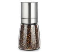 Gulex® Pepper Grinder Pepper Mill, Salt Grinder Refillable,(Single Package) Adjustable Coarseness Black Pepper Grinder, Stainless Steel Sea Salt Shaker with Ceramic Rotor (1 pack) (1 Pack Model 2)