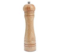 Gulex® Wood Pepper Grinder Pepper Mill,Adjustable Coarseness 8 Inch Wooden Peppermill, Ceramic Grinding Mechanism Salt Mill Refillable (1 pack light)
