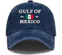 Gulf of Mexico Cap, EST.1550 Gulf of Mexico Hat (Deep Navy Blue)