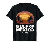 Gulf of Mexico Forever Retro Vintage Beach Est 1550 Mens T-Shirt