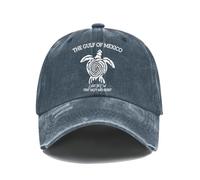 Gulf of Mexico Hat Gulf of Mexico EST 1550 Baseball Caps Navy Blue