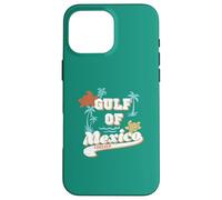 Gulf Of Mexico Palm Trees Sea Turtles Retro Beach Graphic Case for iPhone 16 Pro Max