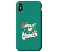 Gulf Of Mexico Palm Trees Sea Turtles Retro Beach Graphic Case for iPhone X/XS