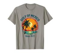 Gulf of Mexico Since 1672 Retro Vintage Historical T-Shirt