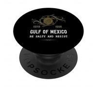 Gulf of Mexico Turtle Be Salty and Resist Graphic PopSockets Adhesive PopGrip