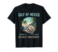 Gulf of Mexico Turtle Be Salty and Resist Graphic T-Shirt