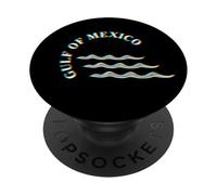Gulf of Mexico waves vintage Bay beach PopSockets Adhesive PopGrip
