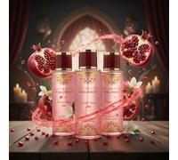 Gulf Orchid Musk Body Mist 250ml | Luxury Long-Lasting Fragrance for Women & Men | Available in 4 Scents: Vanilla, Pomegranate, Tropical Fruits & Blueberry | Pack of 3 (Pomegranate)
