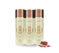 Gulf Orchid Musk Collection Deodorant Body Spray - 48H Fresh+ Protection Long-Lasting Unisex Fragrance 200ml - Available in Pack of 3 (Single Scent) or Assorted Pack of 4 (Pomegranate)