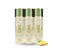 Gulf Orchid Musk Collection Deodorant Body Spray - 48H Fresh+ Protection Long-Lasting Unisex Fragrance 200ml - Available in Pack of 3 (Single Scent) or Assorted Pack of 4 (Tropical Fruits)