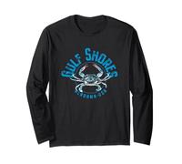 Gulf Shores Alabama Blue Crab Design Long Sleeve T-Shirt