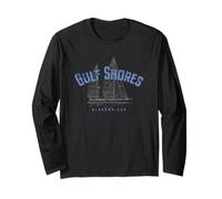 Gulf Shores Alabama Nautical Sailboat Design Long Sleeve T-Shirt