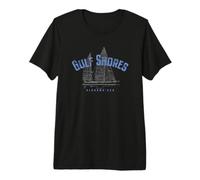 Gulf Shores Alabama Nautical Sailboat Design Premium T-Shirt