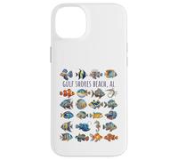 Gulf Shores Beach AL Colorful Fish Design Case for iPhone 14 Plus
