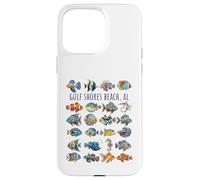 Gulf Shores Beach AL Colorful Fish Design Case for iPhone 15 Pro Max