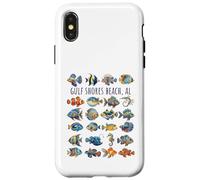 Gulf Shores Beach AL Colorful Fish Design Case for iPhone X/XS
