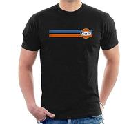 Gulf Steve McQueen T-Shirt Racing is Life Lee Mans Porche Black (Medium)