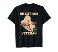 Gulf War Veterans Day M1 Abrams AH-64 Apache The Left Hook T-Shirt