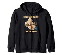 Gulf War Veterans M1 Abrams AH-64 Apache Southern Watch Zip Hoodie