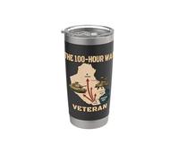 Gulf War Veterans M1 Abrams AH-64 Apache The 100-Hour War Stainless Steel Insulated Tumbler