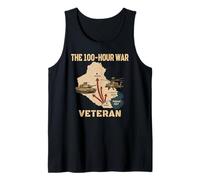 Gulf War Veterans M1 Abrams AH-64 Apache The 100-Hour War Tank Top