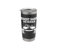 Gulf War Veterans M1 Abrams Tank Grandpa Dad Desert Sabre Stainless Steel Insulated Tumbler