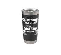 Gulf War Veterans M1 Abrams Tank Grandpa Dad Desert Shield Stainless Steel Insulated Tumbler