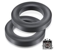 Gulfmew 2 Pack Toroid Ferrite Core Compatible with FT240-43 Ferrite Ring 2.4” to Reduce Signal Loss for RFI EMI RF HF Wires Suppression, EFHW and Power Transformers