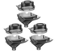 Gulfmew 3 Sets Replacement Funnel Compatible with Baby Brezza Replacement Parts Funnel and Cover Baby Formula Dispenser, Grey