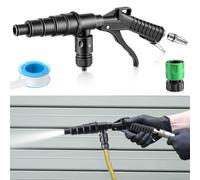 Gulfmew Coolant System Flush Gun, Lever Action Heater Core Flush Kit, Radiator/Cooling System Flusher, Air and Water Combo Flushing Set with Nozzles for 19-40 mm Hoses