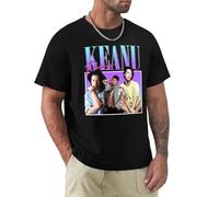 GULIDUN Design-Your-Own-s-T-Shirt-Keanu-Reeves-90s-Style Black