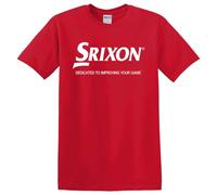 GULIDUN Srixon Balls Logo Men's Red T-Shirt Size S to 3XL Red XXL