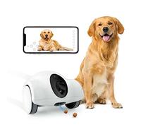 GULIGULI Hiibo Dog Camera with Treat Dispenser, 1080P Full HD Pet Camera for Dogs & Cats, Full House Mobile Monitoring, 2 Way Talk, 15-Day Long Endurance, No Monthly Fee, Cat Laser (2.4G WiFi ONLY)