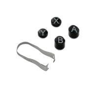 GuliKit A/B/X/Y Buttons Replacement Kit for Gulikit Controllers, Switch-Style Layout Swappable Keycaps with Tweezer,Not for Elves/ Elves2/ Elves 2 Pro,Black(NS62-Black)