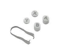 GuliKit ABXY Replacement Buttons with Tweezer for Gulikit Controllers,Not for Elves/ Elves2/ Elves 2 Pro,GREY(NS62-GREY)