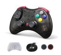 GuliKit Elves 2 Pro Wireless Controller for Switch/Switch 2/PC/Android/IOS, Bluetooth Controller with Hall Effect Joysticks, 1000Hz Polling Rate, MMagnetic Vibrator, Rotary Vibration, TS-Black