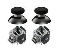 GuliKit TMR Electromagnetic Joystick, Drift Protection, Super Smooth Replacement Repair Part, Long Life, Excellent Temperature Stability, Compatible with N-Switch Pro Controller, Includes 2 Stick Caps