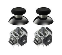 GuliKit TMR Magnetic Joysticks Replacement Kit for PS5 DualSense/DualSense Edge Controller,Anti-Drift Electromagnetic Stick Repair Module with Thumbstick Caps, Soldering Required