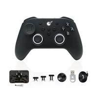 GuliKit TT Max Wireless Game Controller,Bluetooth,Hyperlink Wireless Adapter,Wired, Anti-Drift 720° TMR Joysticks, for Switch/2/PC/Android/iOS, Black