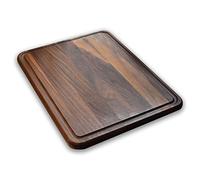 GULILES Natural American Walnut Wood Handmade Cutting Board | Oiled | Food-Grade for Food Prep, Meat, Vegetables, Bread, Crackers & Cheese (Large 40x30x2cm, Brown)