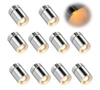 Guline Mini LED Lights, 10 PCS Small Electric LED Lights for Dollhouse | Wireless Miniature Spot Light for DIY Crafts Paper Lanterns Party Decorations and Model Lighting