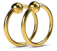 GULLAIIR Closure Ring, Surgical Steel Piercing Ring, Ball Closure Hinged Segment Ring, Eyebrow Earrings Cartilage Piercing Jewellery (2Pcs Rose GOld (1.2mmX12mm))