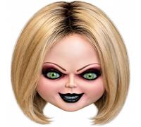 GULLAIIR Tiffany Bride of Chucky Face Mask, Horror Costume Accessory | With or Without Eyeholes, Halloween Cosplay, Photography & Display, Party Prop, Scary Doll Design