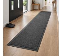 GULLAMBO Carpet Runners for Hallways Non Slip - Rubber Backed Dirt Trapper Hall Runner Rug | Heavy Duty Water Absorbent Low Pile Kitchen Runner Mat | Anti-Slip Indoor Corridor Rug - Anthracite