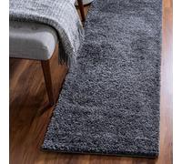 GULLAMBO Fluffy Shaggy Runner Rug - Soft, Non-Slip & Washable Long Pile Carpet for Hallways, Bedrooms, Stairs & Living Rooms - Perfect for High-Traffic Areas, Entryways & Landings