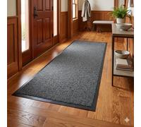 GULLAMBO Hallway Runner Rug Non Slip Rubber Backing - Heavy Duty Dirt Trapping Absorbent Carpet Runner for Hall, Kitchen, Entryway, Corridor | Low Profile Anti Slip Indoor Floor Mat | Easy to Clean